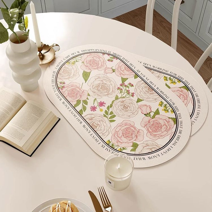 Floral-Themed Decorative Placemats Bowlift