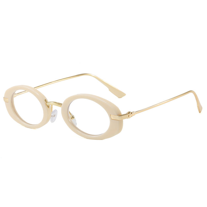 Fashionable glasses with oval frame Bowlift