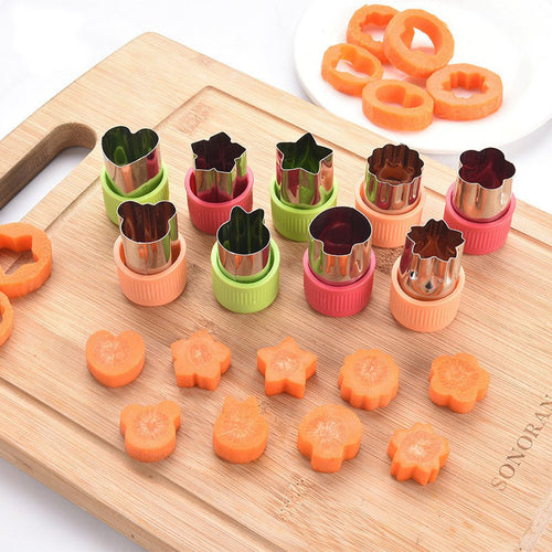 Cookie cutter set with antibacterial silicone and stainless steel molds Bowlift