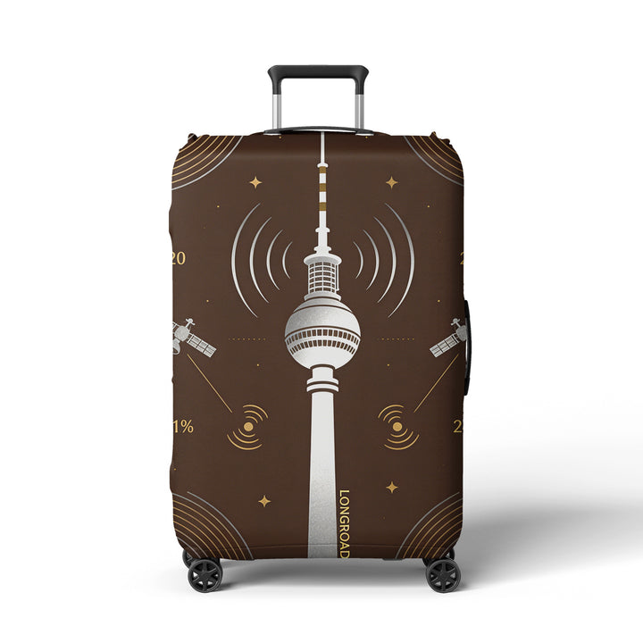 Women's suitcase cover in futuristic design Bowlift