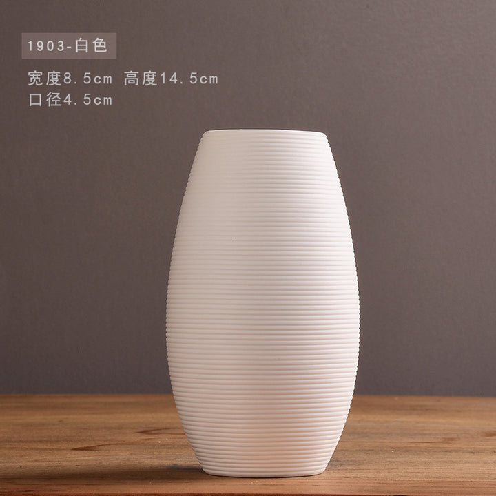 Contemporary Textured Ceramic Vase