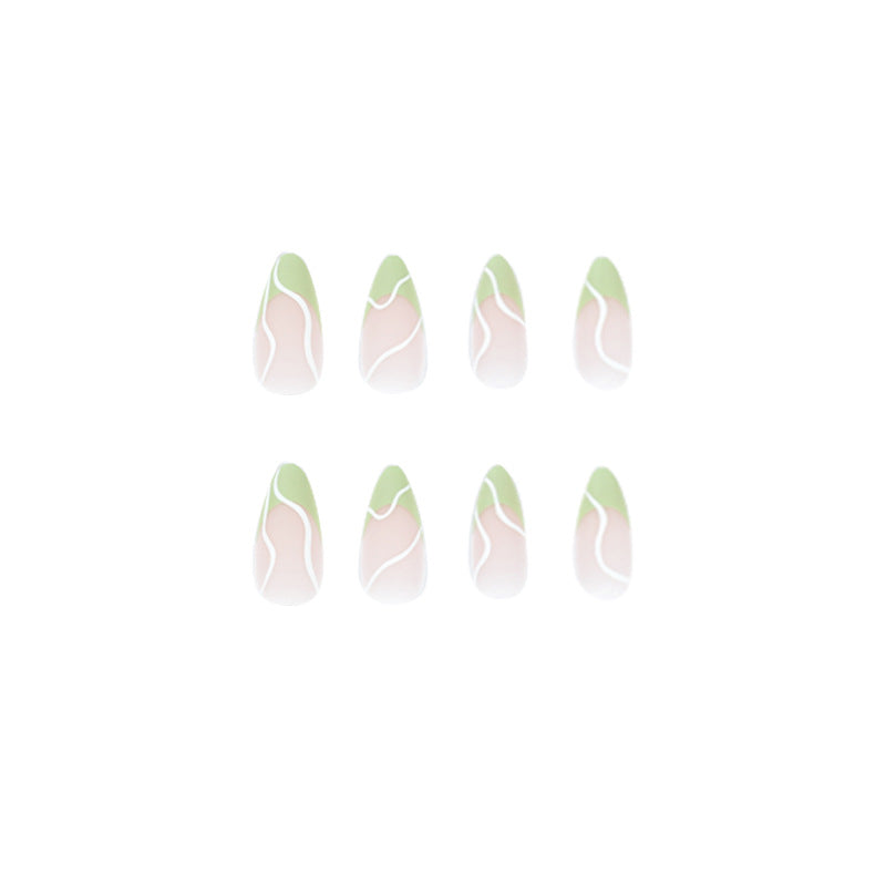 Elegant Artificial Nails with Floral and Modern Design Bowlift
