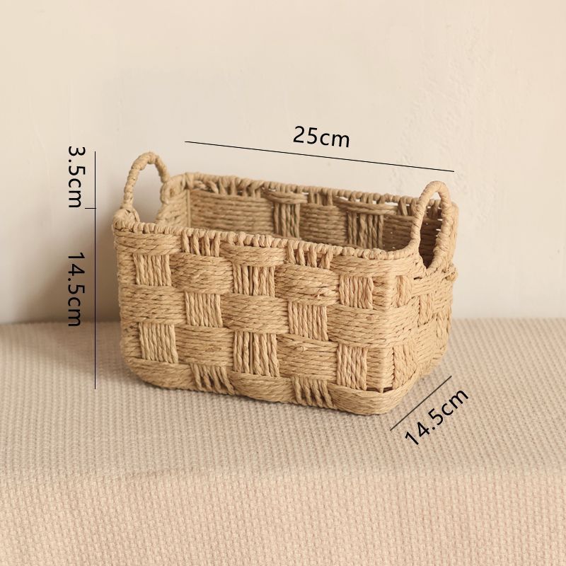 Handcrafted Natural Fiber Storage Basket