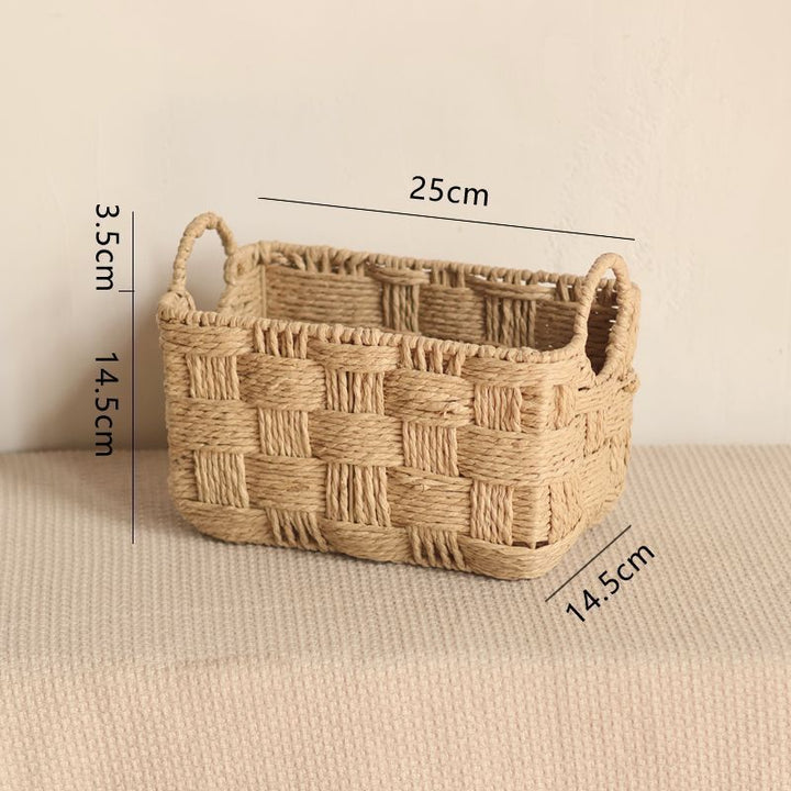 Handcrafted Natural Fiber Storage Basket