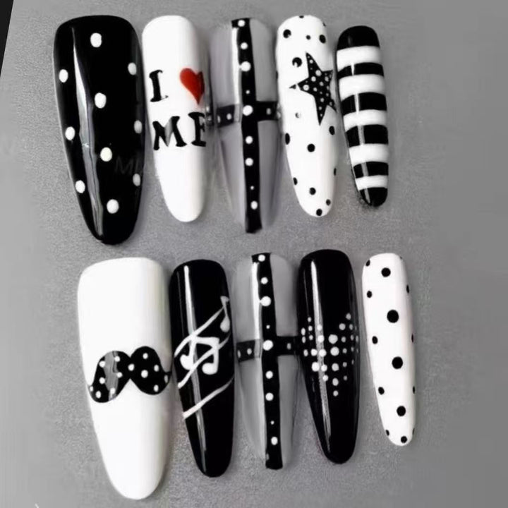 Artistic Long Stiletto Nail Enhancements Bowlift
