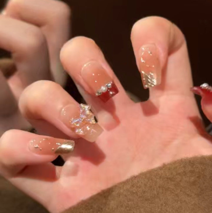 Artistic Nail Design with Decorative Elements Bowlift