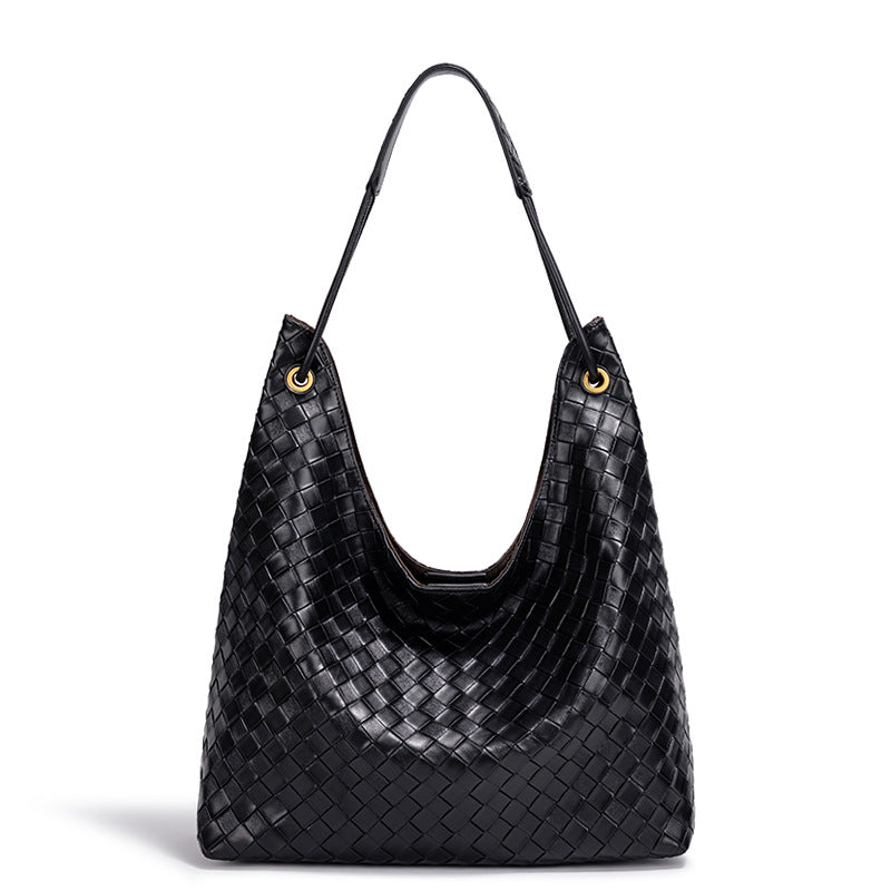 Stylish Woven Hobo Handbag Bowlift
