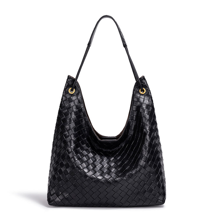 Stylish Woven Hobo Handbag Bowlift