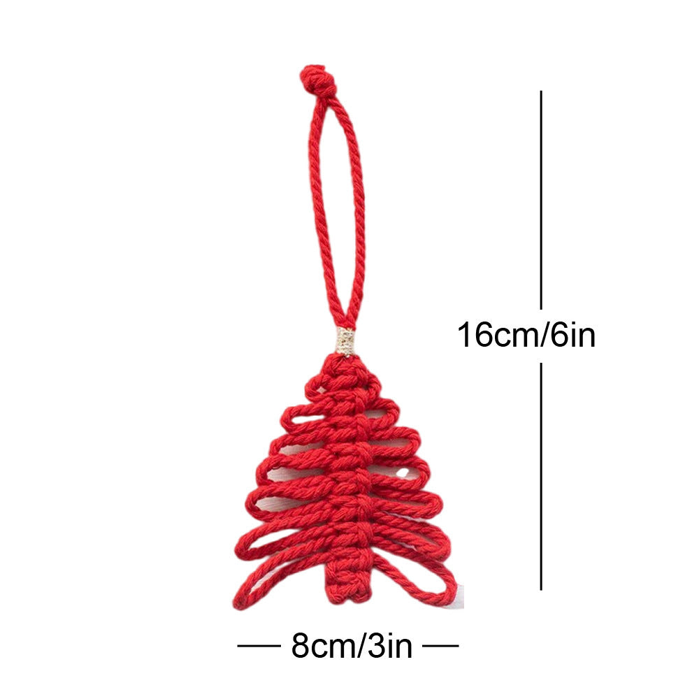 Macrame Christmas Tree Ornament Bowlift
