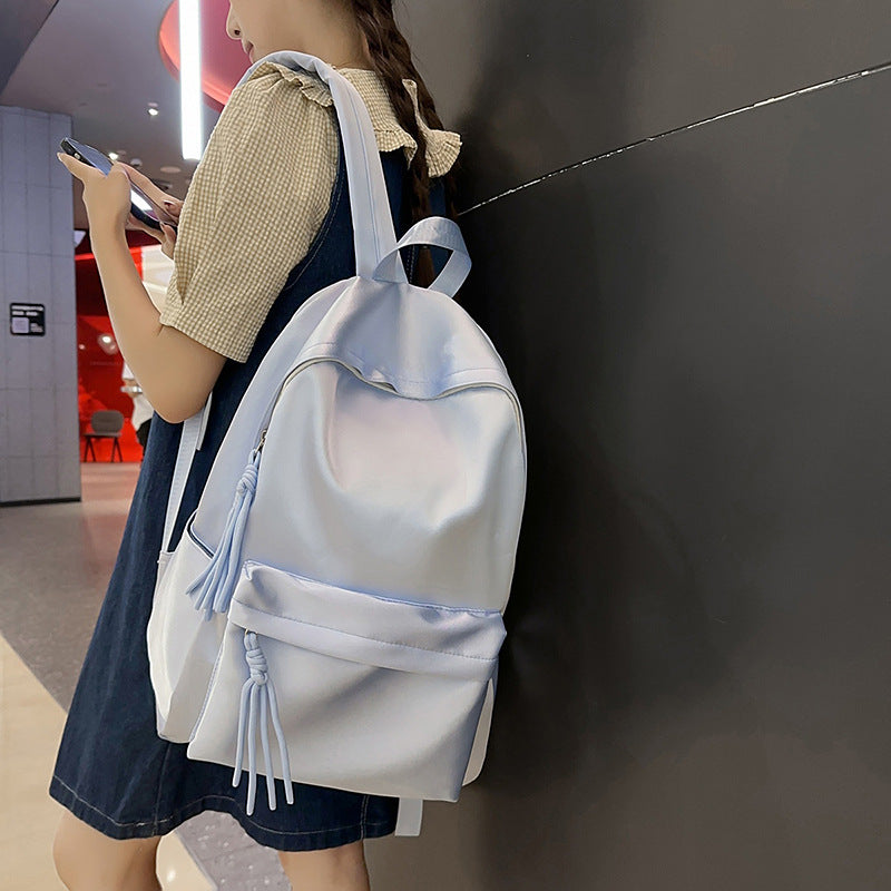 Fashion Backpack with Elegant Fringes and Modern Design Bowlift