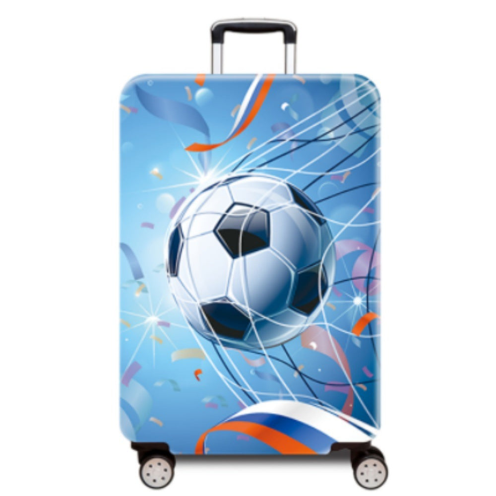 Women's hard-shell suitcase with dynamic football motif Bowlift