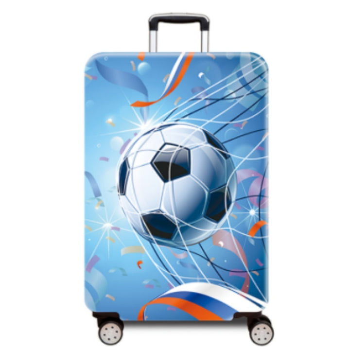 Women's hard-shell suitcase with dynamic football motif Bowlift