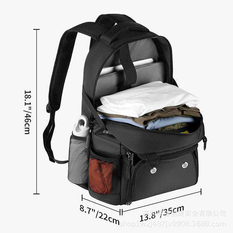 Multi-Compartment Sports Gear Backpack Bowlift