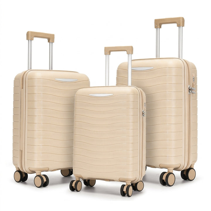 Hard Shell Suitcase Set with Innovative Pocket Organization Bowlift