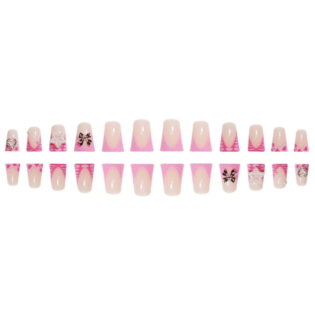 Floral Accent Nail Art Extensions Bowlift