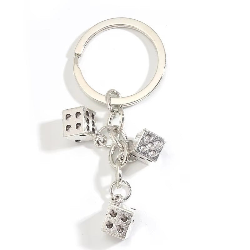 Dice-Inspired Charm Keychain Bowlift