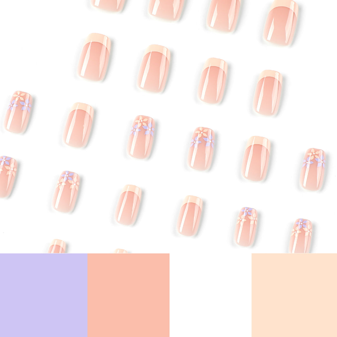 Artful Nail Art with Floral Accents Bowlift