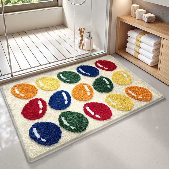 Decorative Flower Bath Mat Bowlift
