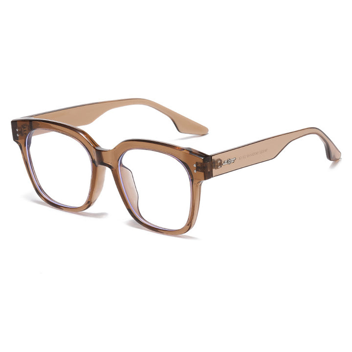 Oversized Geometric Frame Eyeglasses