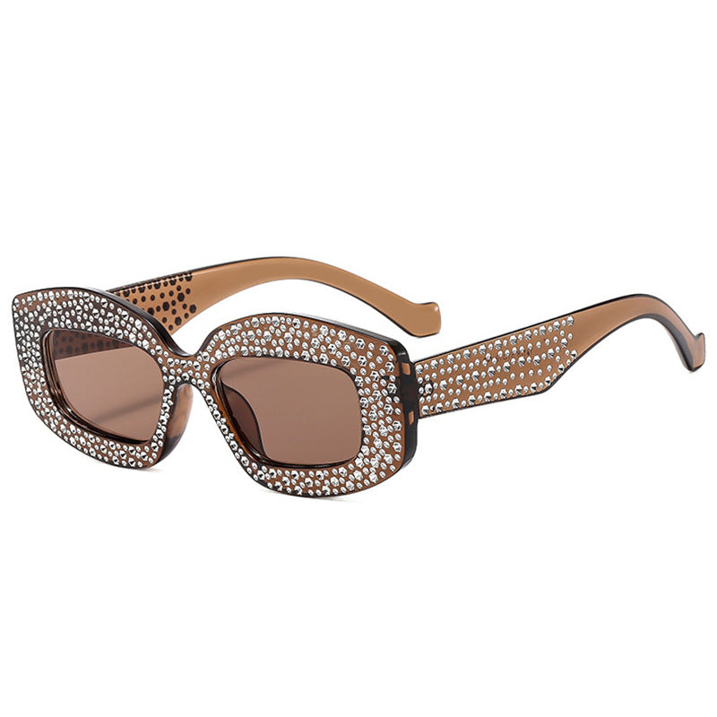 Women striking sunglasses with glamorous rhinestones Bowlift