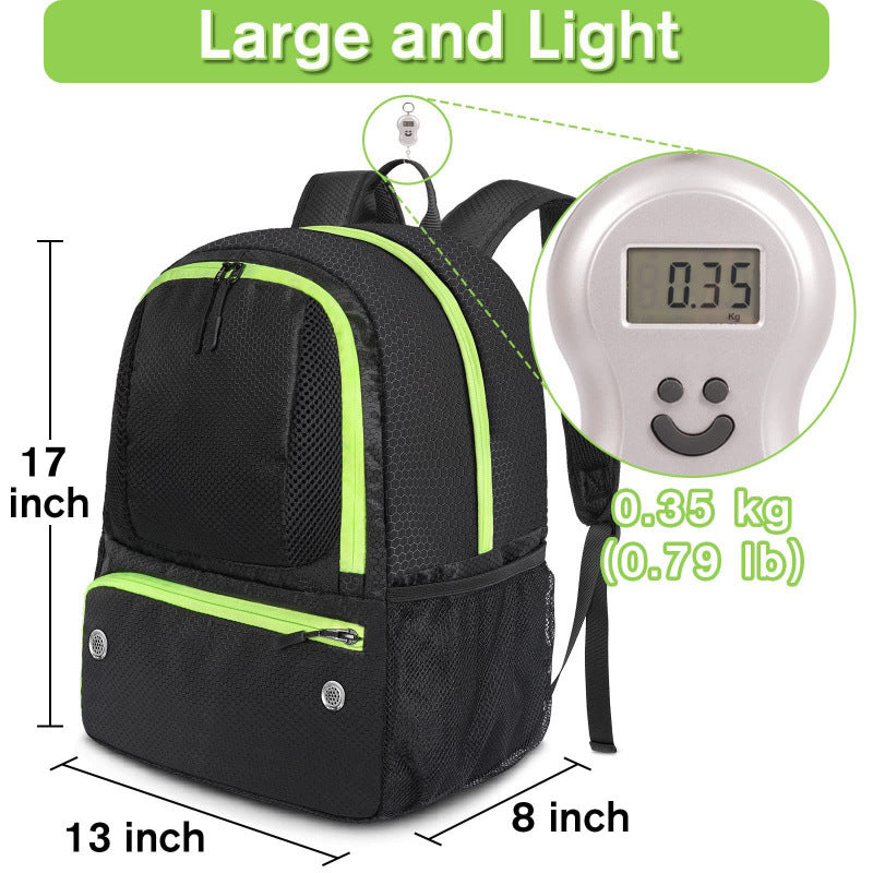 Sporty backpack with shoe compartment and drink compartment Bowlift