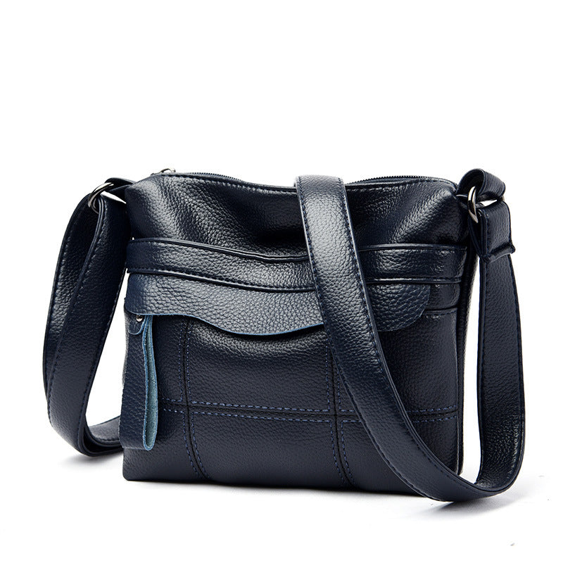 Functional Leather Crossbody Bag Bowlift