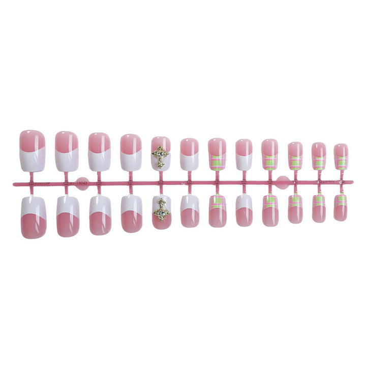 Artificial nails with elegant decorations Bowlift