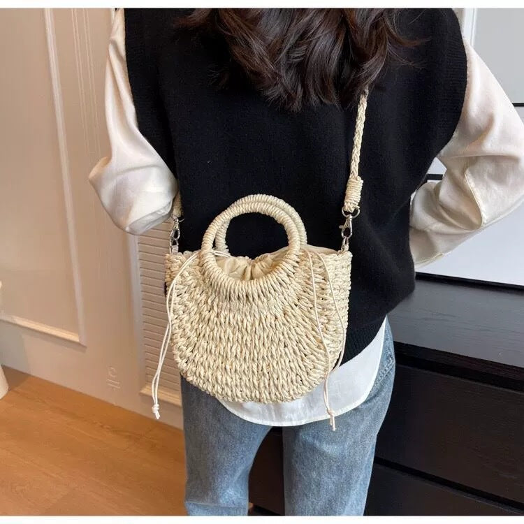 Fashionable Macrame Shoulder Bag Bowlift