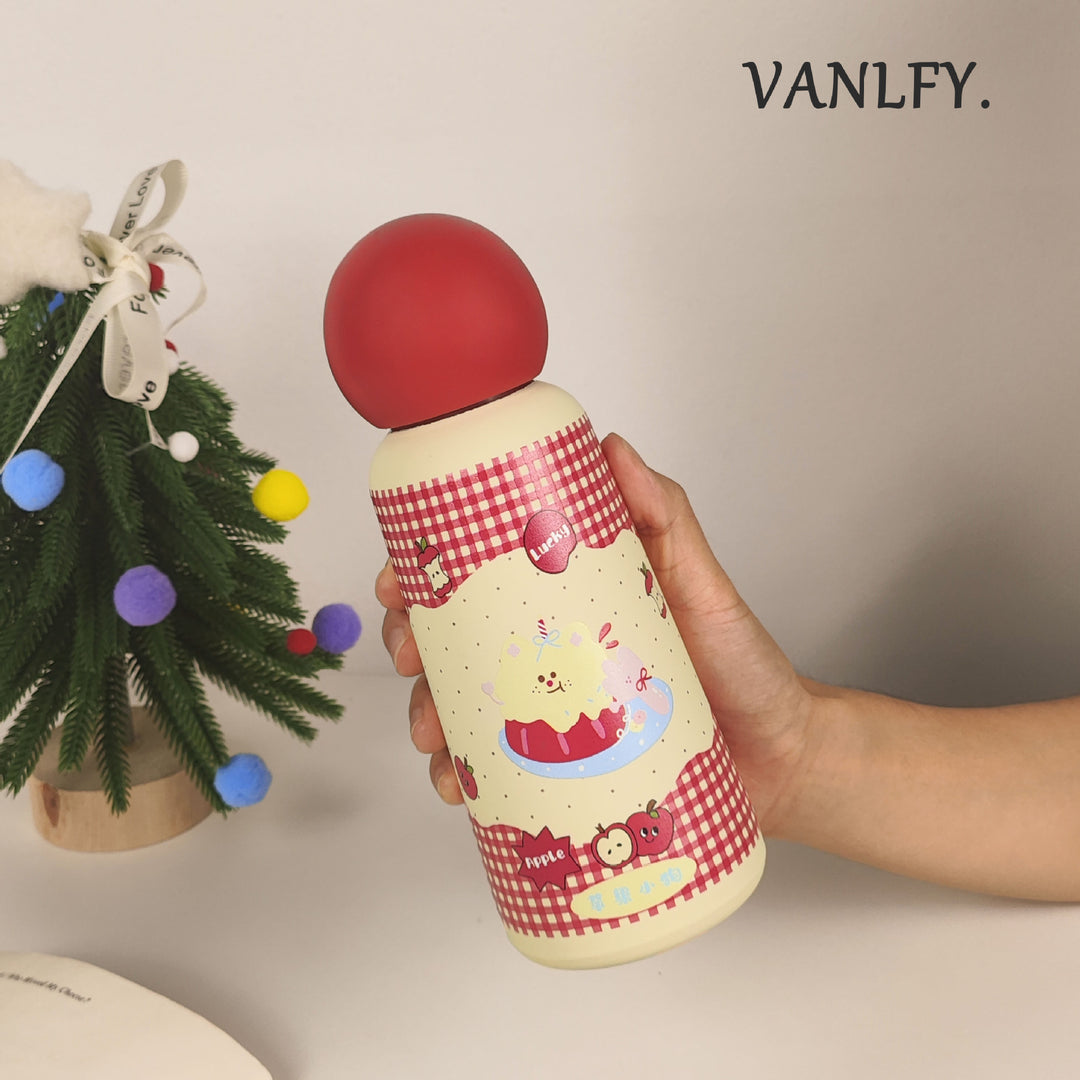 Women's Insulated Water Bottle with Fruity Design Bowlift