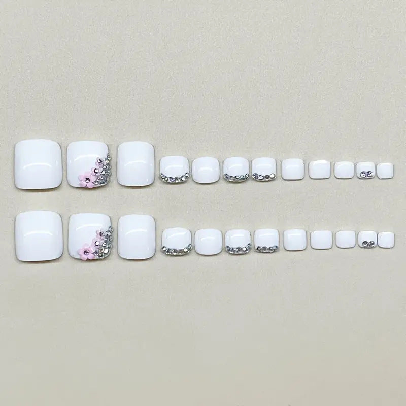Decorative Rhinestone Pedicure Bowlift