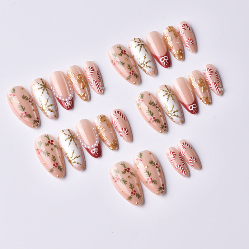 Elegant Artificial Nail Collection with Luxurious Accents Bowlift