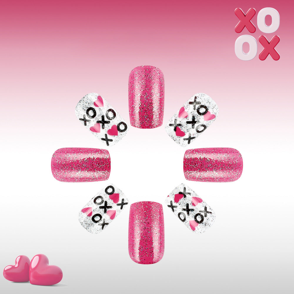 Artistic Valentine's Day Press-On Nails Bowlift