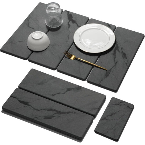 Elegant Marble Print Table Mat