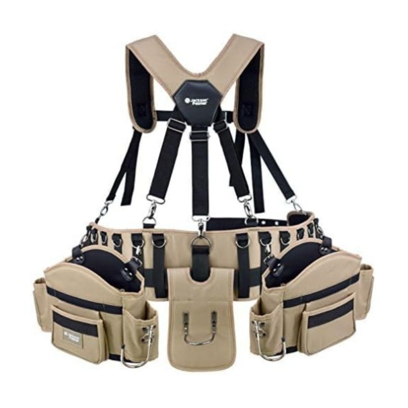 Multifunctional tool carrier with adjustable carrying strap Bowlift