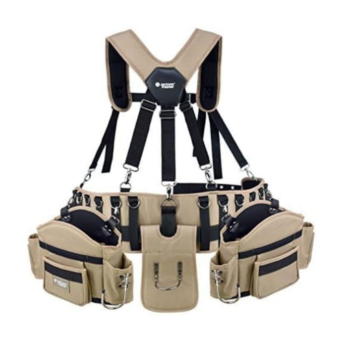 Multifunctional tool carrier with adjustable carrying strap Bowlift