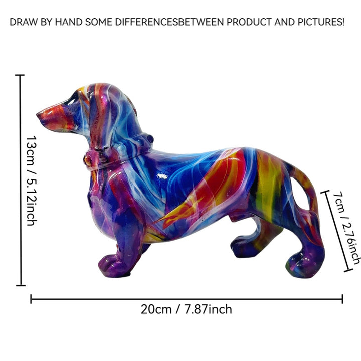 Creative decoration figure of a dachshund Bowlift
