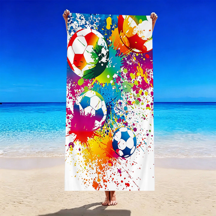 Football-themed beach towel Bowlift
