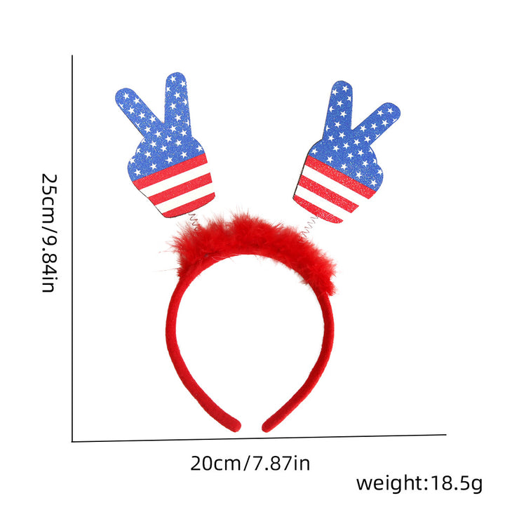Ladies' festive hairband with pom poms, star embellishments, and glitter tinsel Bowlift