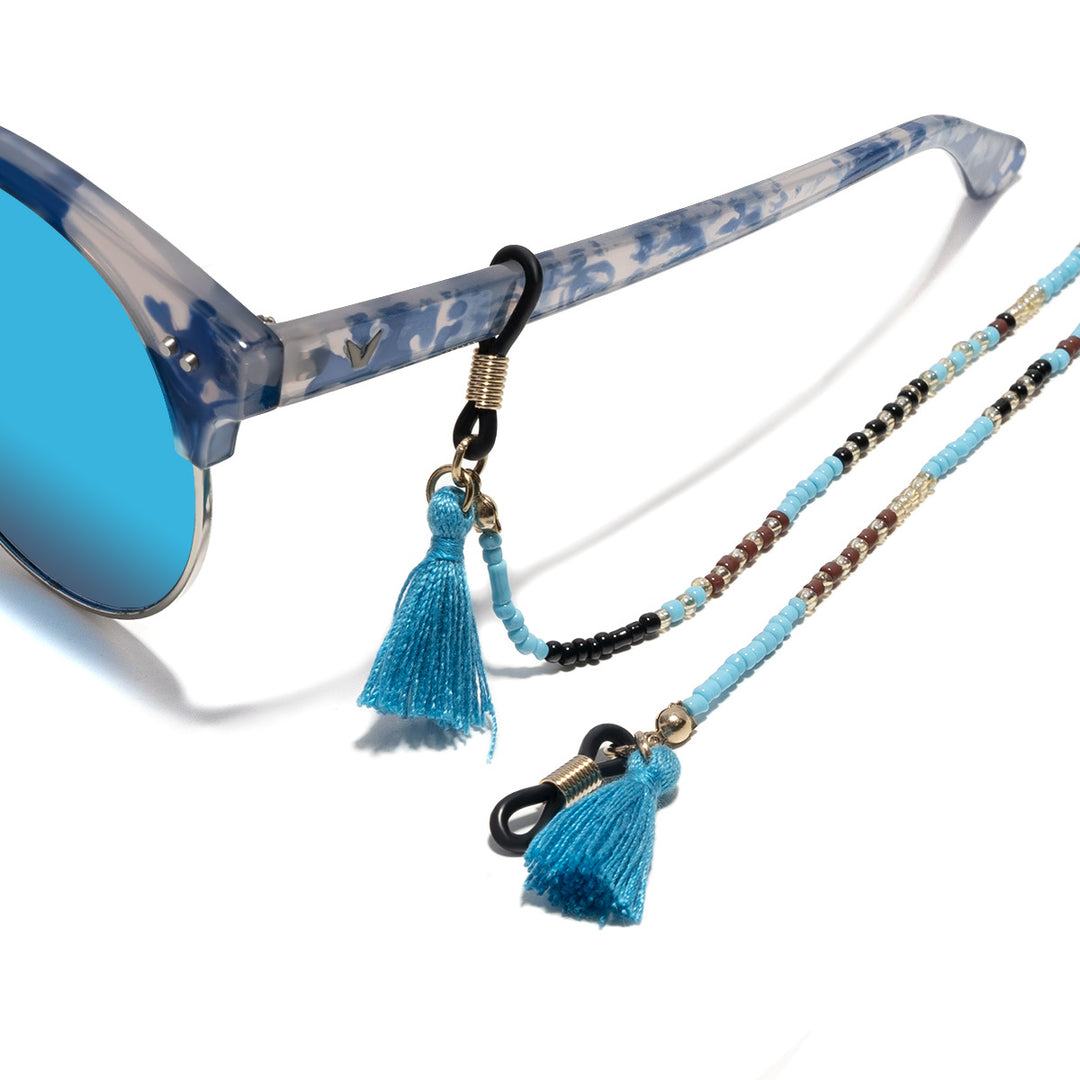 Designer Eyewear with Beaded Holder Bowlift