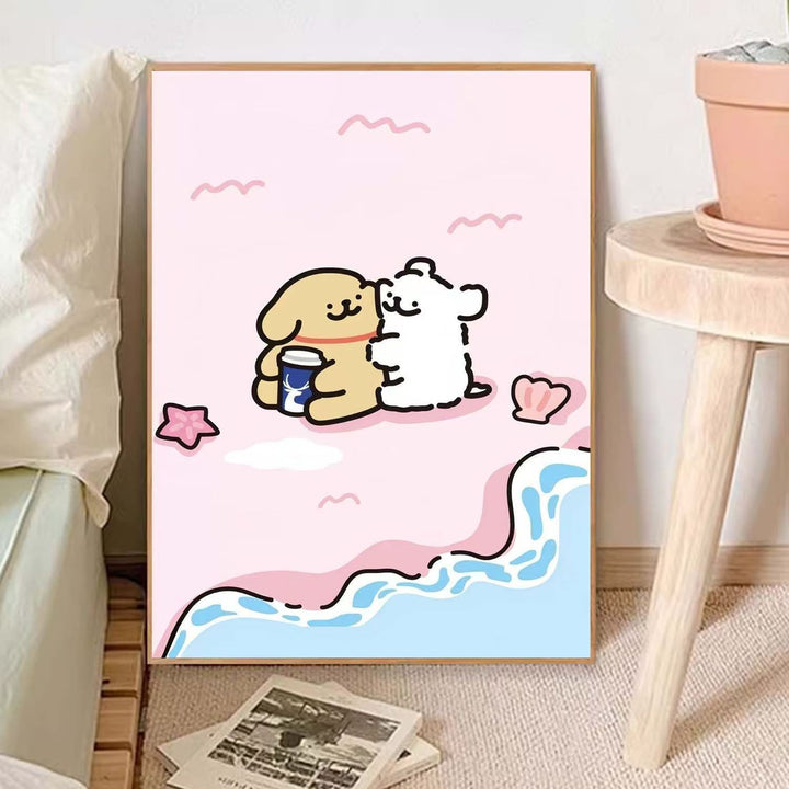 Cute Animal-Themed Illustrative Wall Art Bowlift