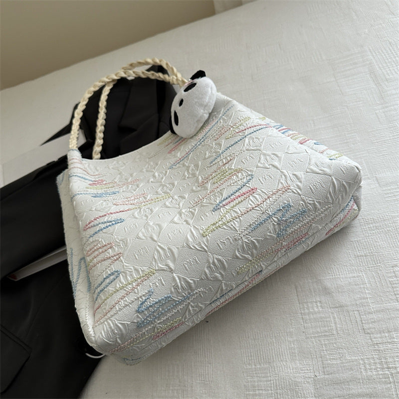 Quilted Decorative Shoulder Bag Bowlift