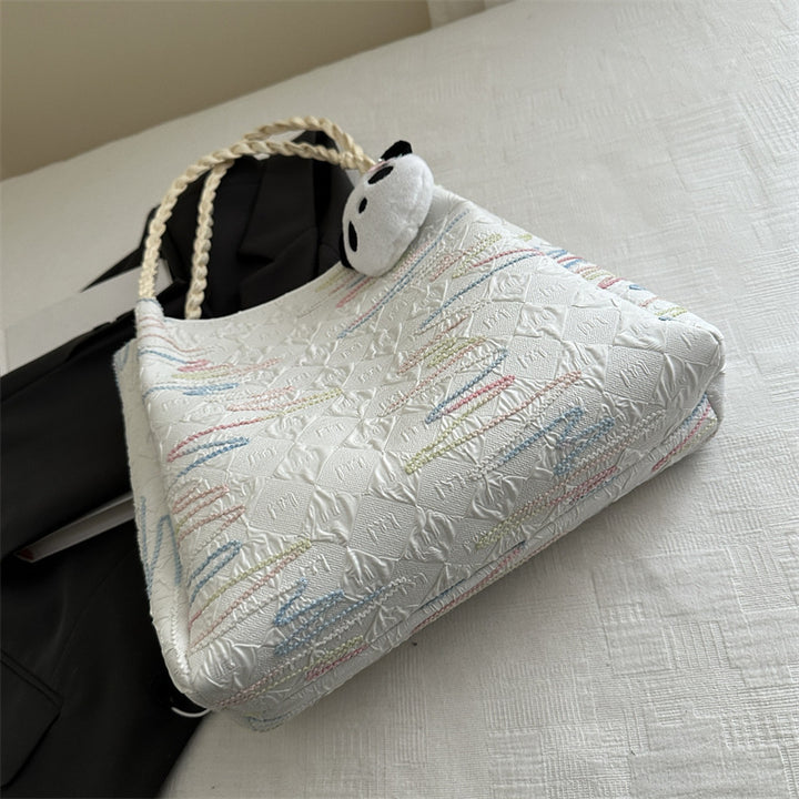 Quilted Decorative Shoulder Bag Bowlift