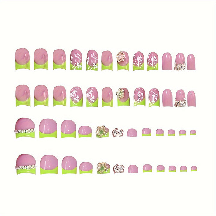 Glamorous Floral Nail Art Bowlift