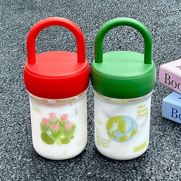 Ladies eco-friendly water bottle with practical carrying handle Bowlift