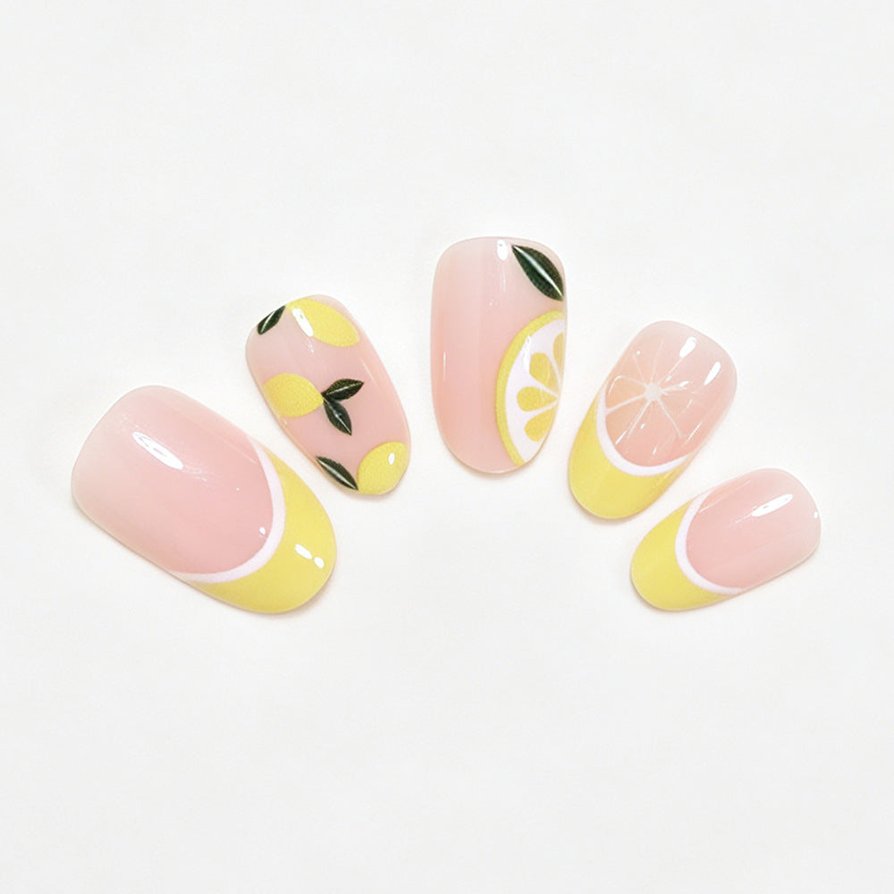 Citrus-Inspired Nail Art Design Bowlift