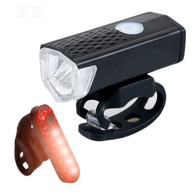 USB Rechargeable LED Bicycle Front and Rear Light Set with Quick Release Mounts Bowlift