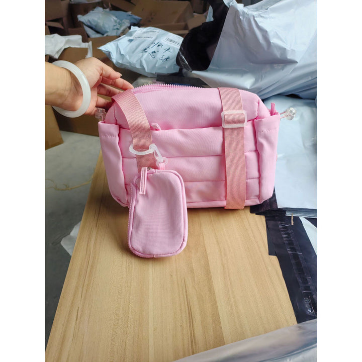 Fashionable Travel Bag with Removable Wallet Bowlift