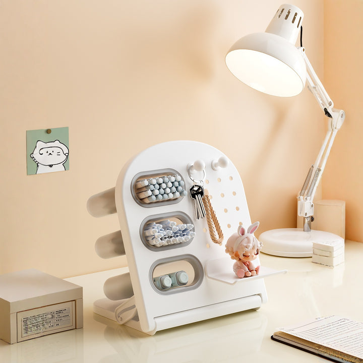 Multi-Functional Desktop Organizer with Adjustable Slots Bowlift