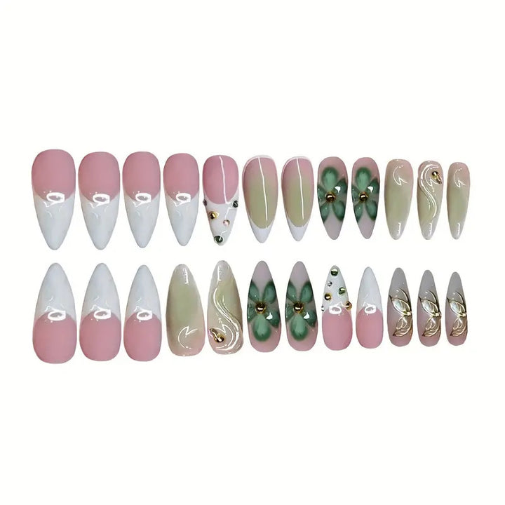 Premium 3D Decorative Press-On Nail Extensions Bowlift