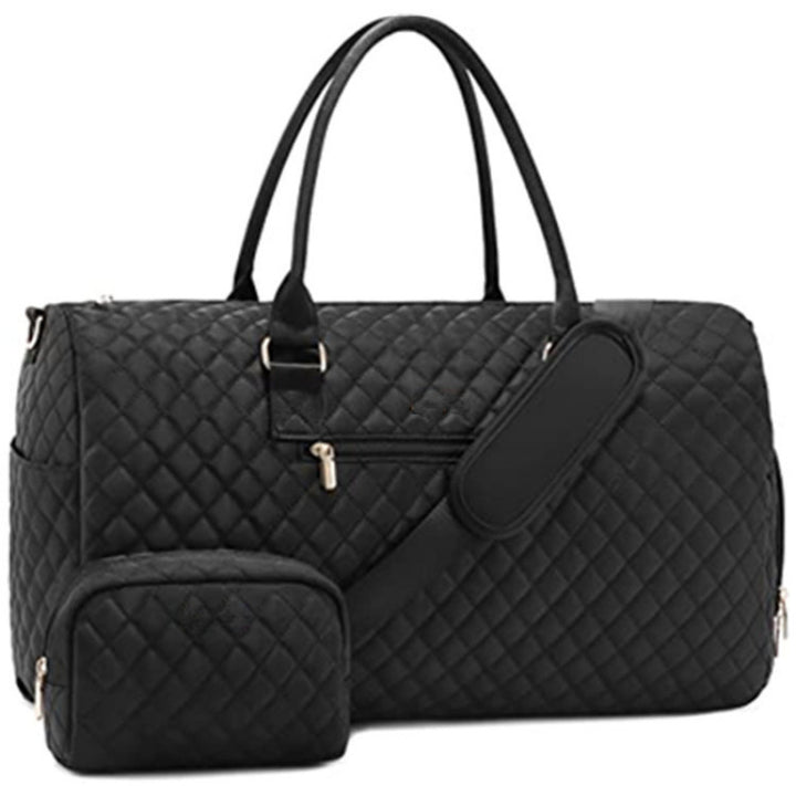 Quilted Weekender Duffle Bag Bowlift